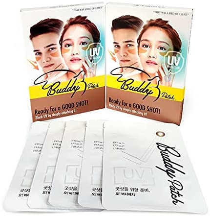 BUDDY PATCH -UV BLOCK GOLF PATCH, SUN PROTECTION, CHEEK STICKER-1 PACK(5 PAIRS)