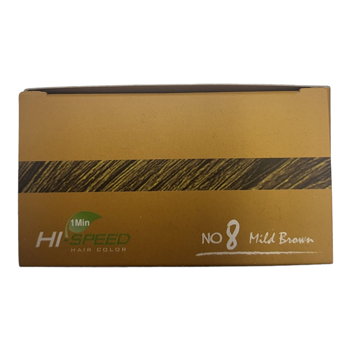 HI-SPEED SQUID INK HAIR COLOR  #8 MILD BROWN_1 MINUTE