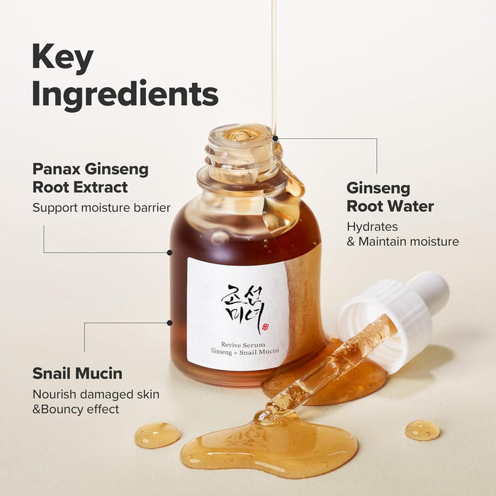 BEAUTY OF JOSEON Revive Snail Mucin Ginseng Serum