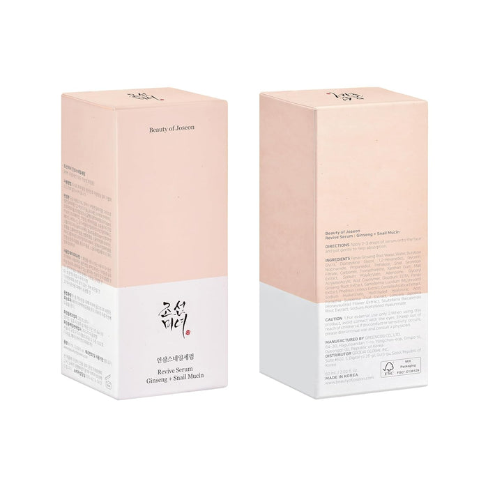 BEAUTY OF JOSEON Revive Snail Mucin Ginseng Serum