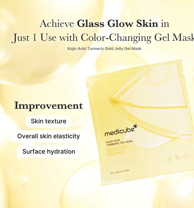 MEDICUBE Kojic Acid Turmeric Gold Jelly Gel Mask
