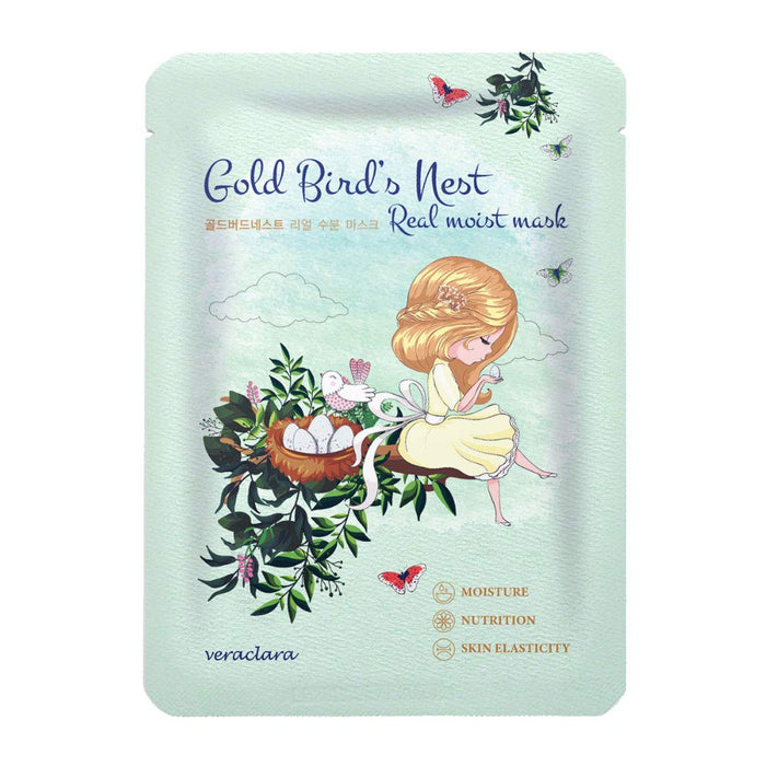 [VERACLARA] GOLD BIRD'S NEST REAL MOIST FACIAL MASK (10 Masks)